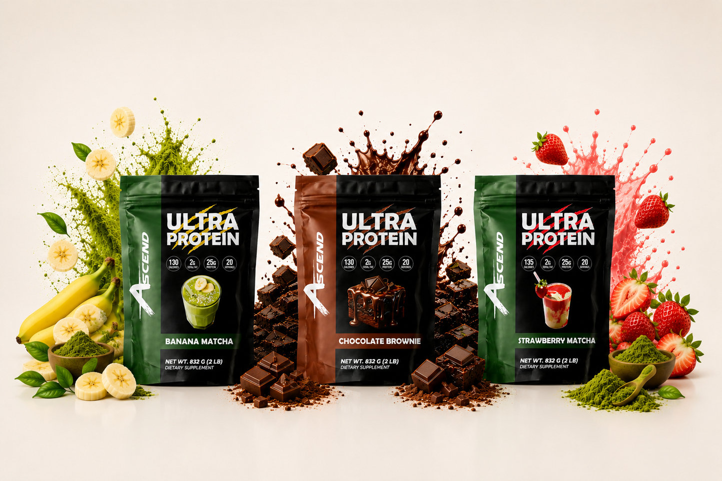 Protein Powder Variety Pack - All 3 Flavors