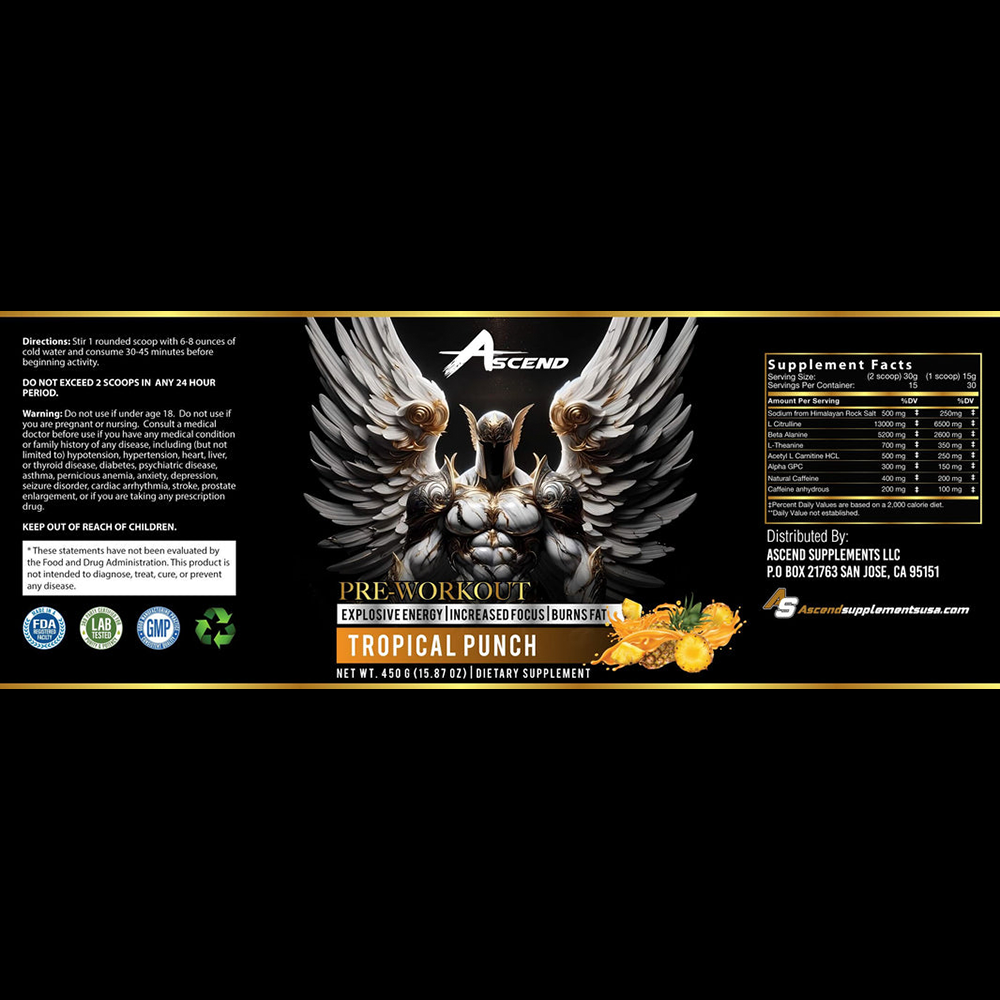Ascend Pre-Workout (Tropical Punch)