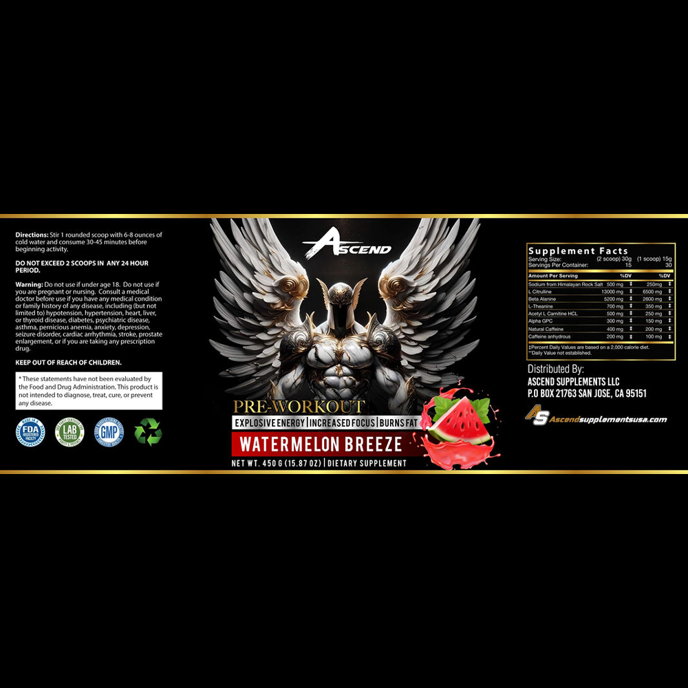 Ascend Pre-Workout (Watermelon Breeze)