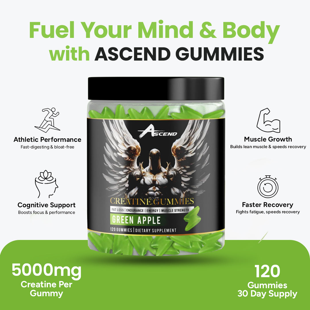 Creatine Monohydrate Gummies (5000 MG) Sour Green Apple