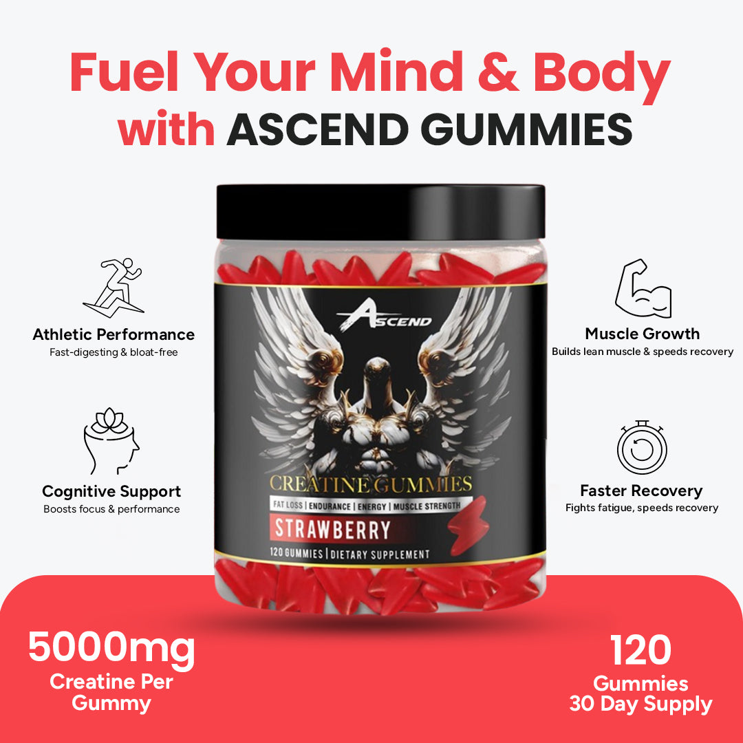 Creatine Monohydrate Gummies (5000 MG) Strawberry