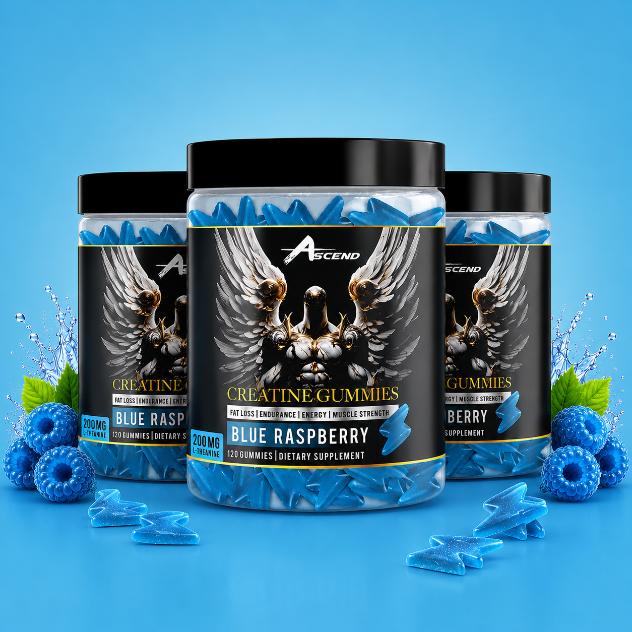 Creatine Monohydrate Gummies (BLUE RASPBERRY)