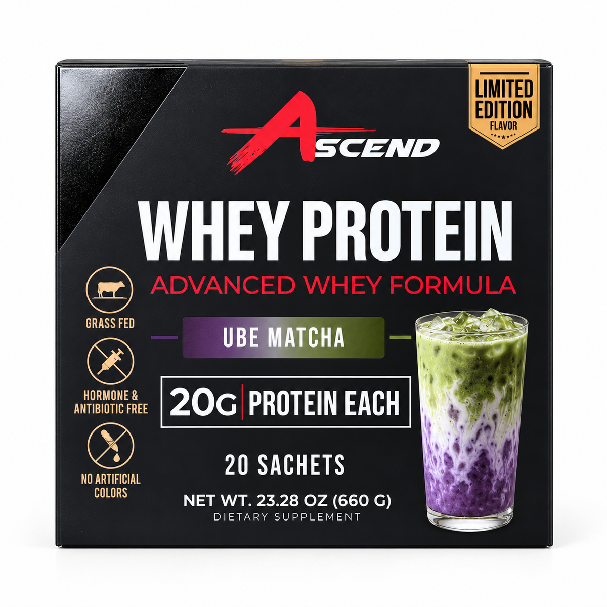 LIMITED EDITION Whey Protein Isolate (UBE MATCHA)