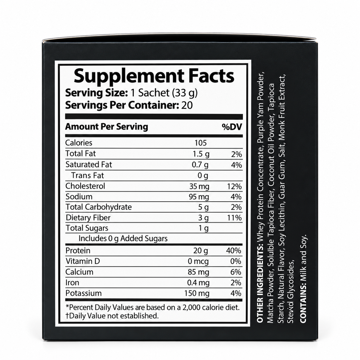 LIMITED EDITION Whey Protein Isolate (UBE MATCHA)
