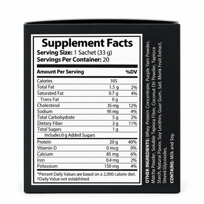 LIMITED EDITION Whey Protein Isolate (UBE MATCHA)